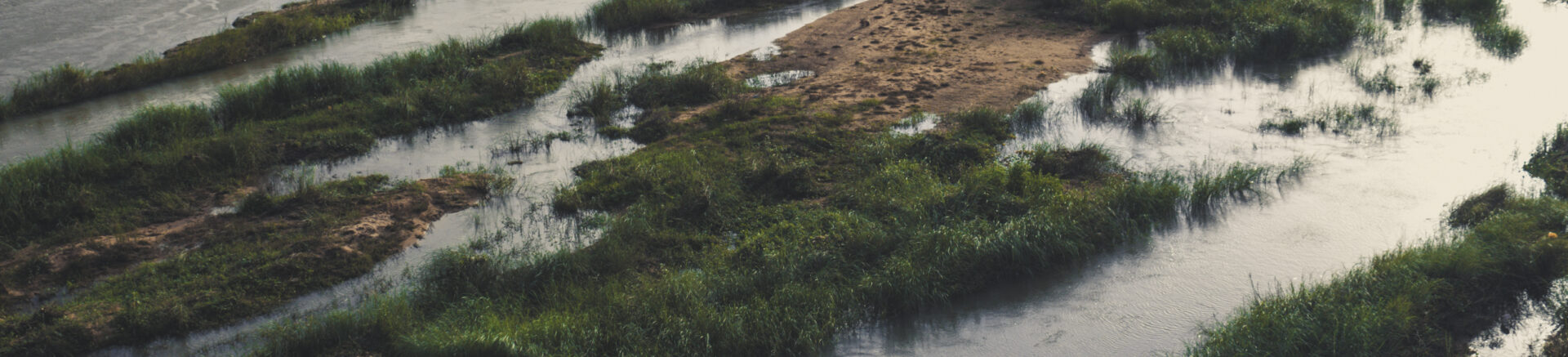 Bharatha river with little water